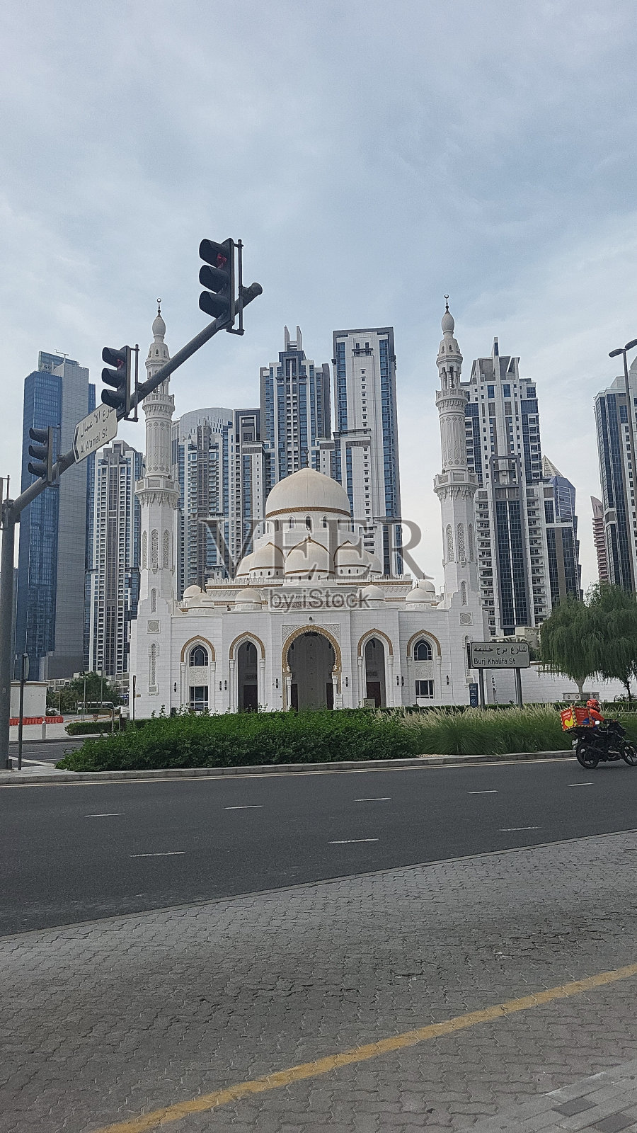 迪拜清真寺照片摄影图片