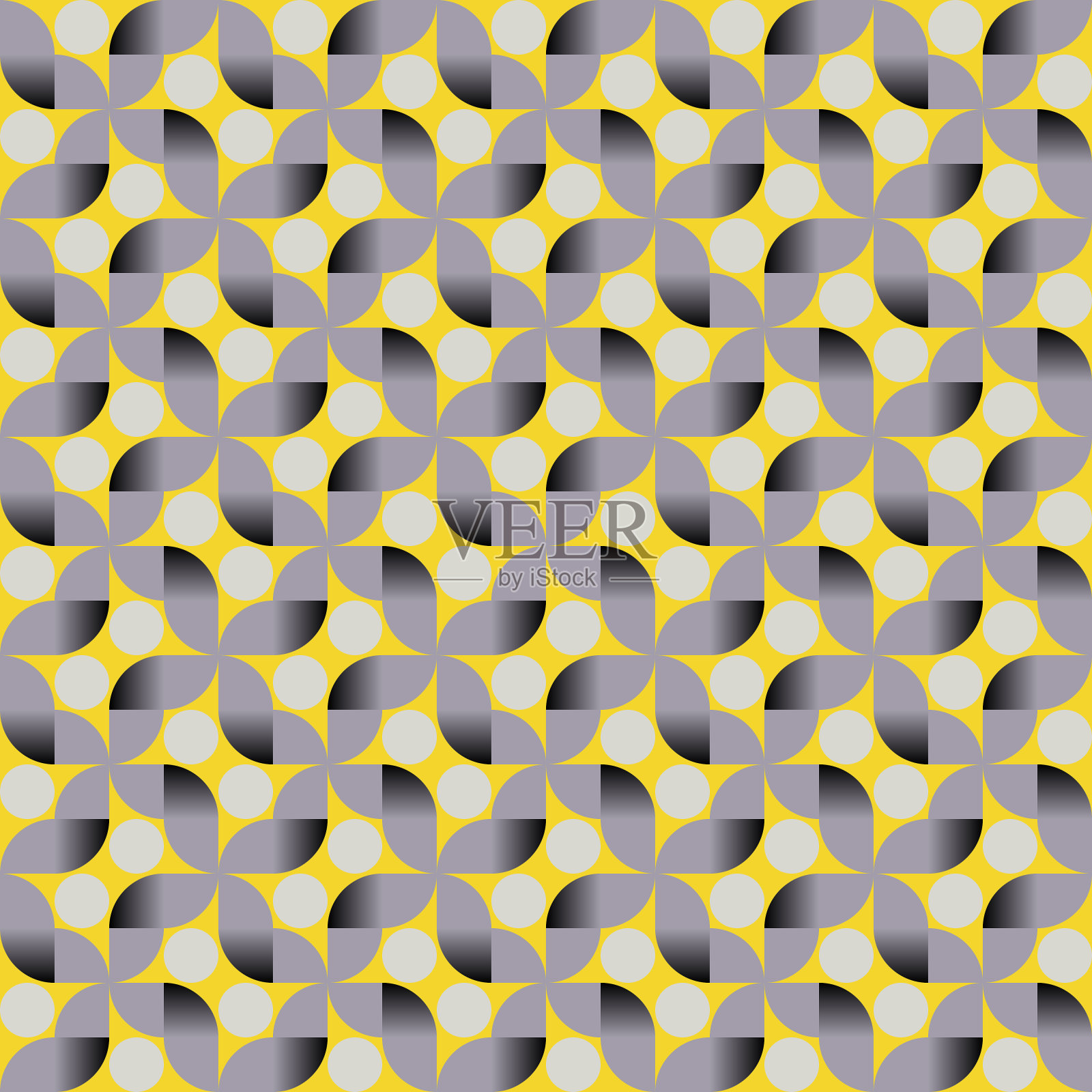 无缝模式矢量图形设计与抽象的几何形状和形式插画图片素材