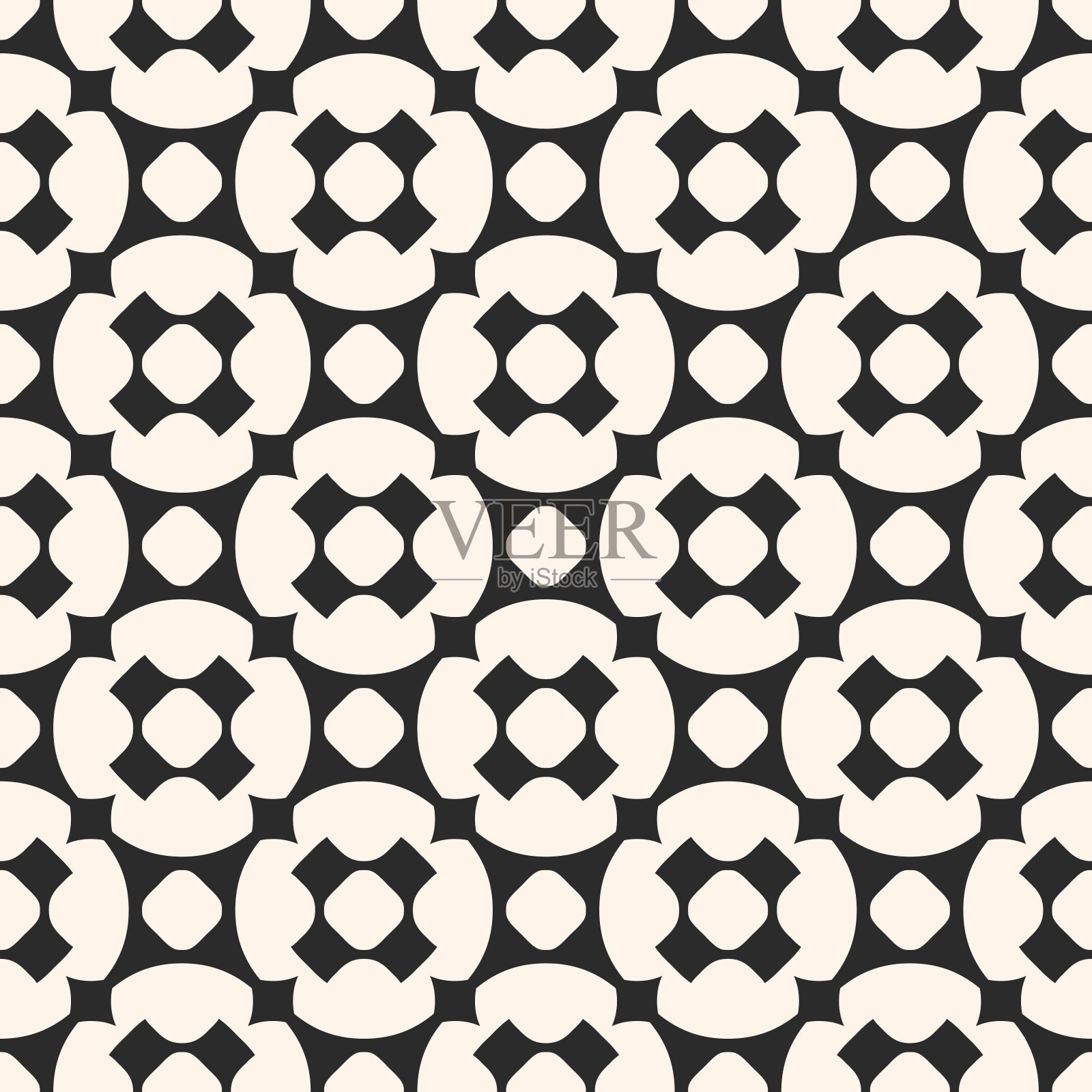 矢量几何纹理与圆圈，圆十字，对角线网格插画图片素材