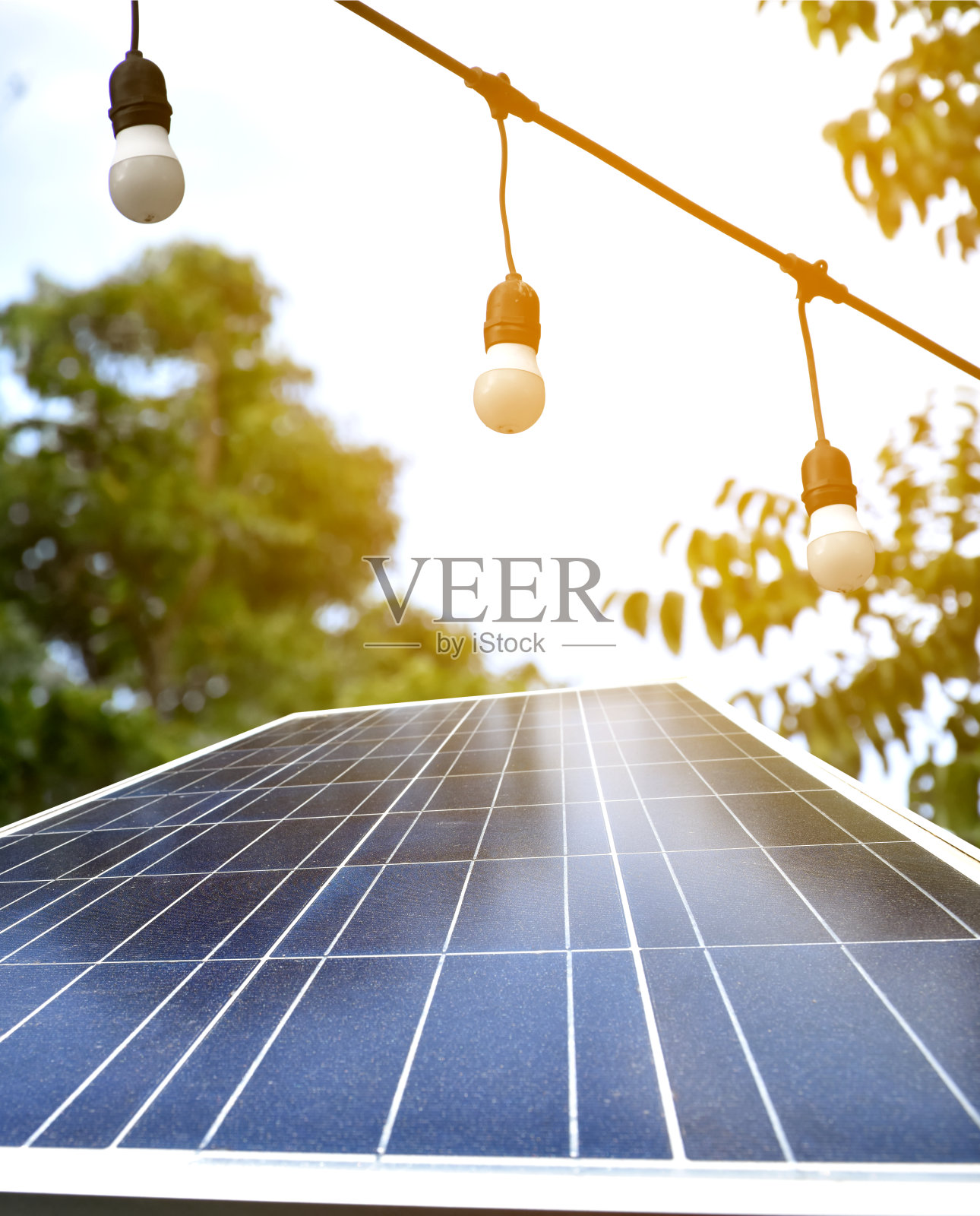 迷你太阳能电池板照片摄影图片