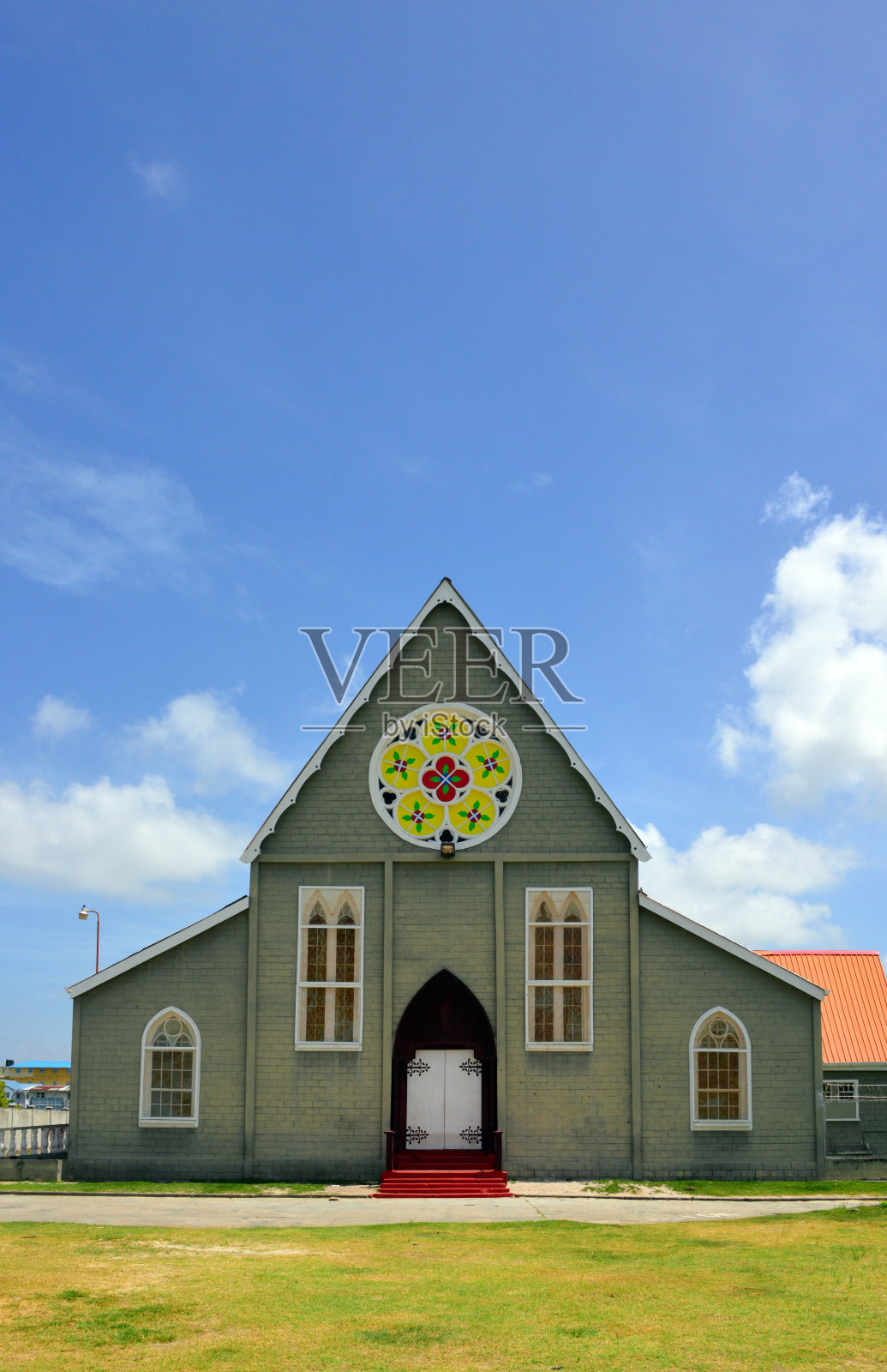 圣菲利普圣公会教堂(1867年)，圭亚那乔治城照片摄影图片