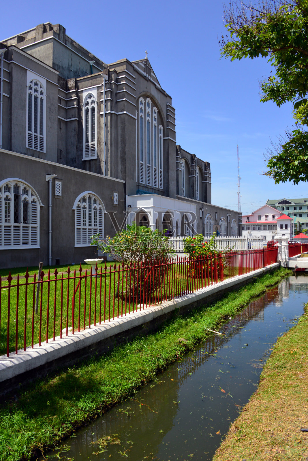 天主教无原罪大教堂(1921年)，圭亚那乔治城照片摄影图片