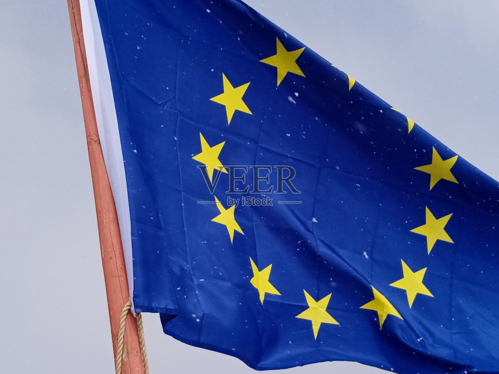 欧盟旗，蓝旗黄星照片摄影图片