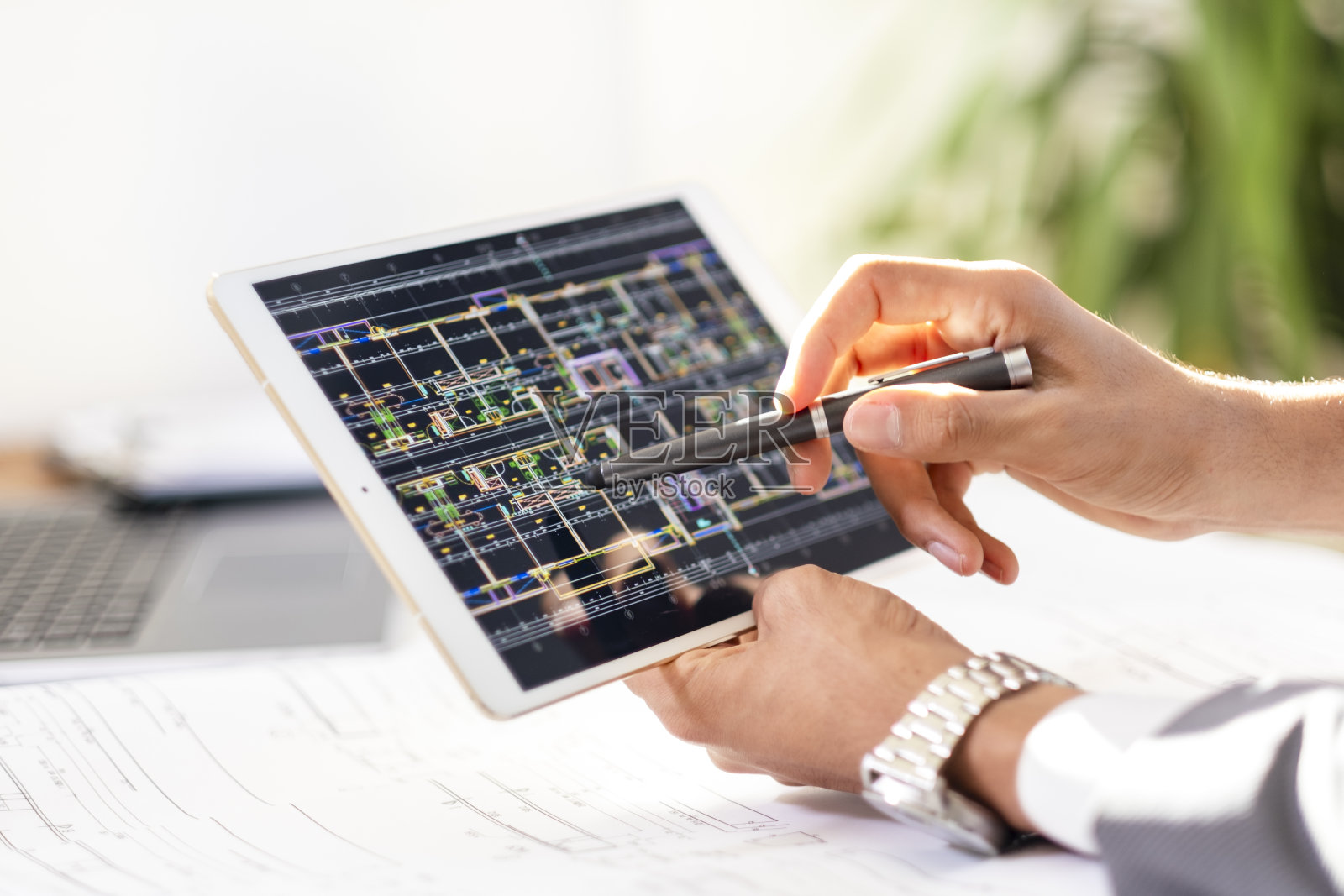 在线检查建设项目照片摄影图片