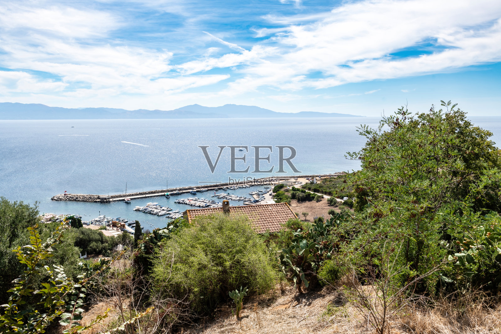 科西嘉岛，Cargese村，法国照片摄影图片