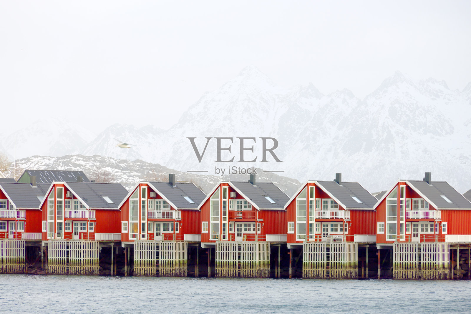 Svolvaer度假村的建筑照片摄影图片