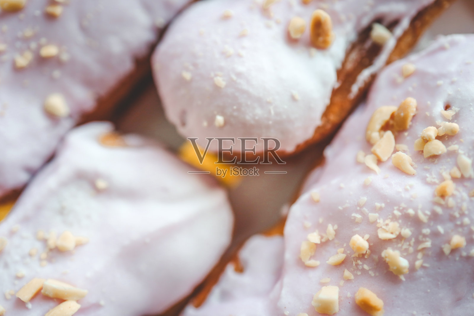 泡芙的背景和纹理，俯视图照片摄影图片