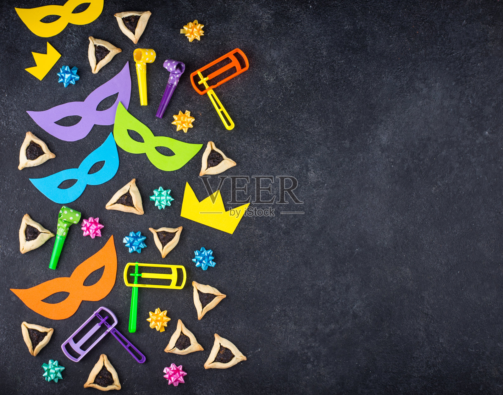 犹太节日普珥节的庆祝概念照片摄影图片