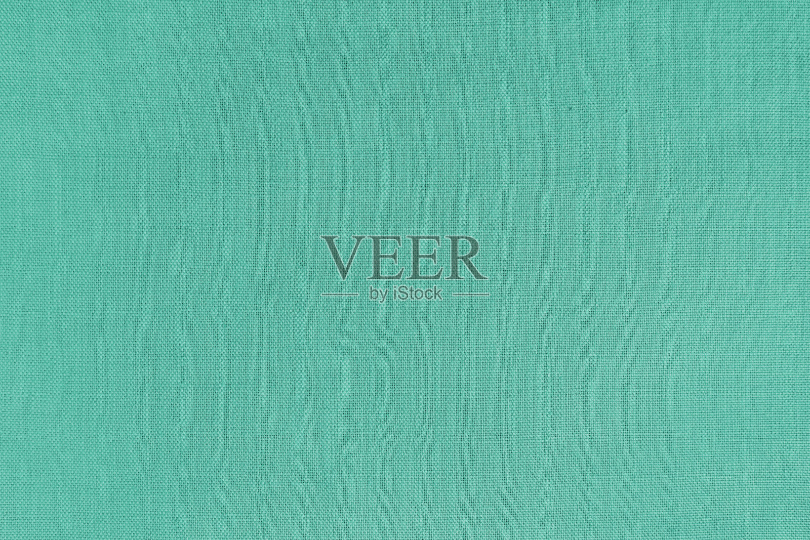 绿松石亚麻织物的纹理背景，布面，织造天然棉织物照片摄影图片