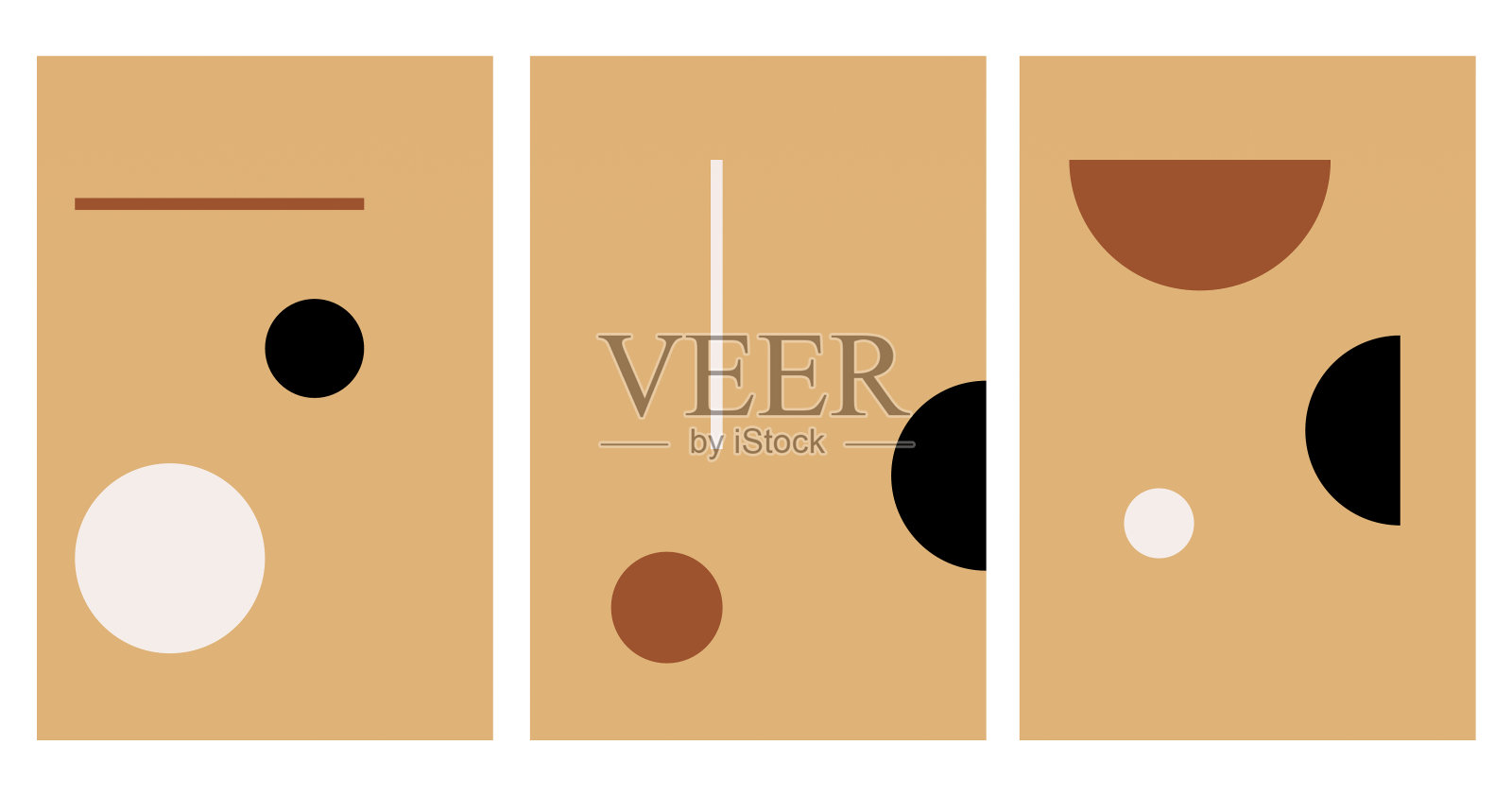 现代抽象墙面艺术装饰海报插画图片素材