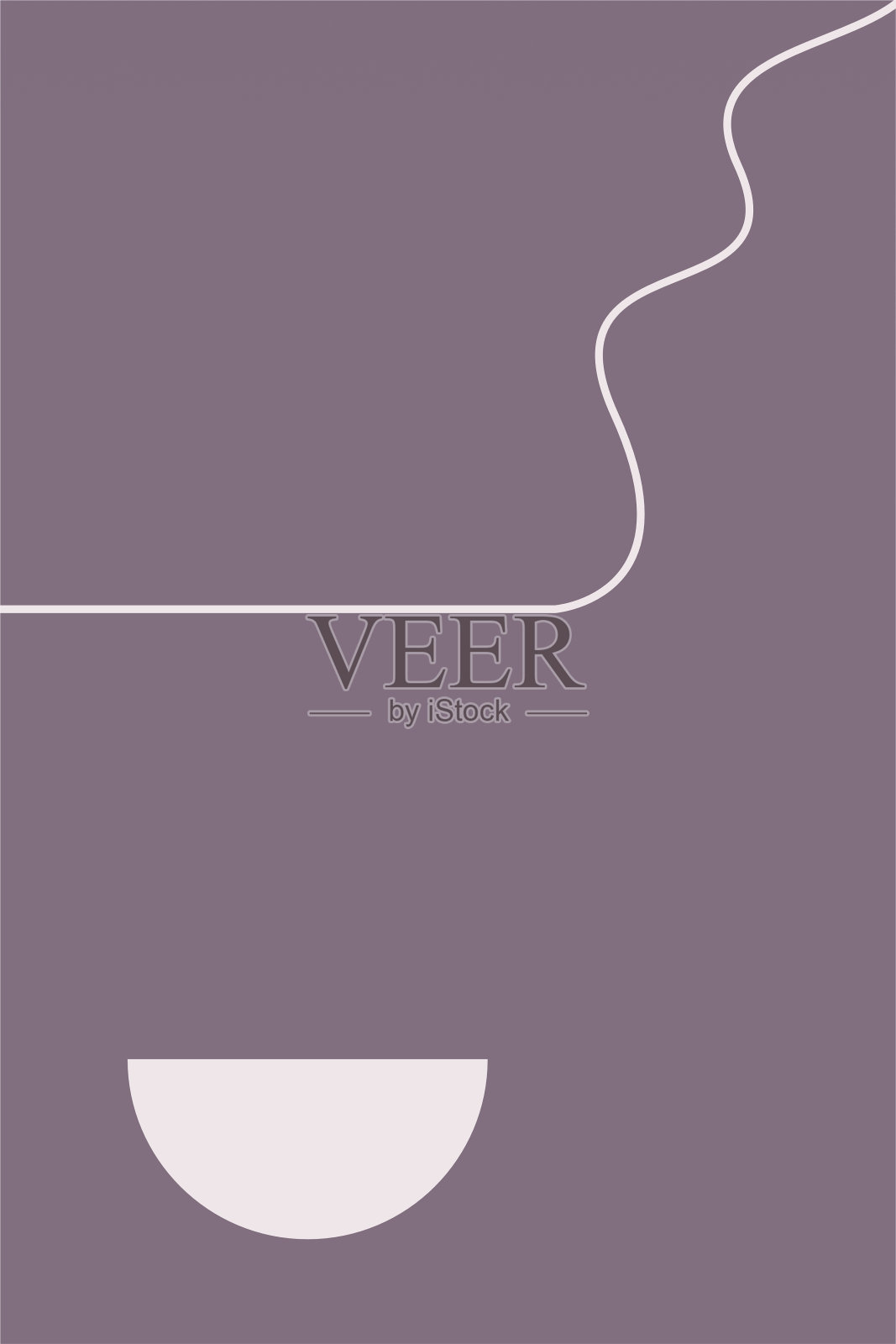 现代抽象墙面艺术装饰海报插画图片素材