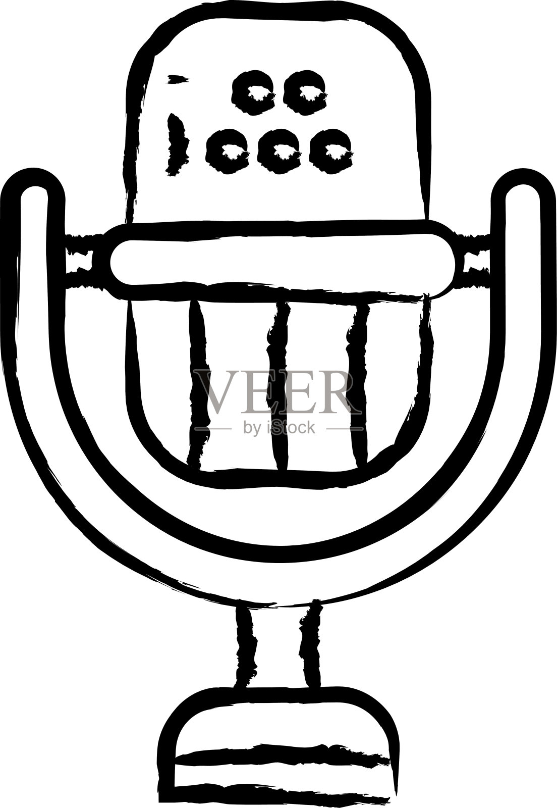 麦克手绘矢量插图插画图片素材