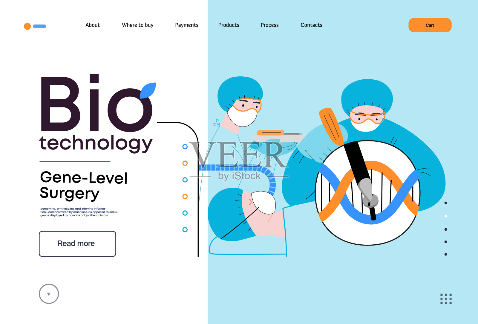 生物技术平面矢量插图插画图片素材