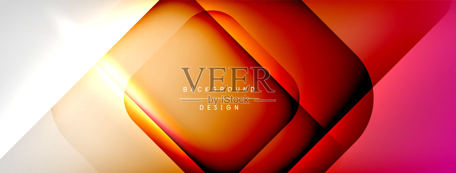 矢量抽象线背景与发光效果和阴影。矢量插图壁纸，横幅，背景，卡片，书籍插图，登陆页插画图片素材