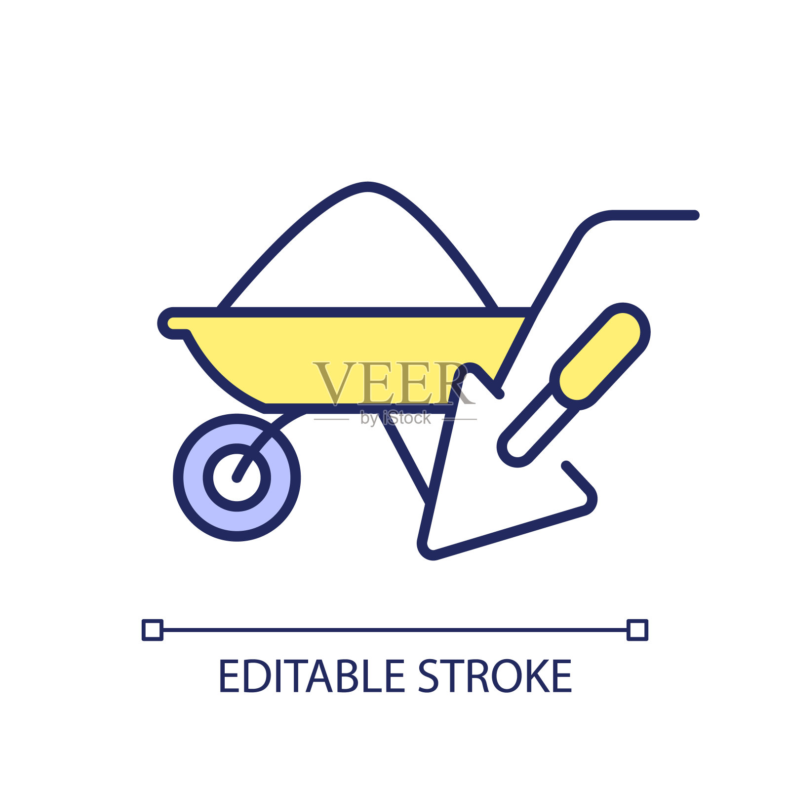 2D细线性彩色简单的私人融资图标插画图片素材