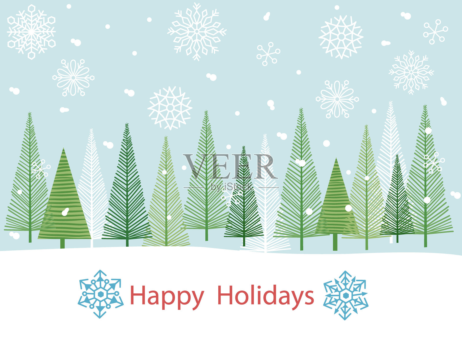 圣诞背景。插画图片素材