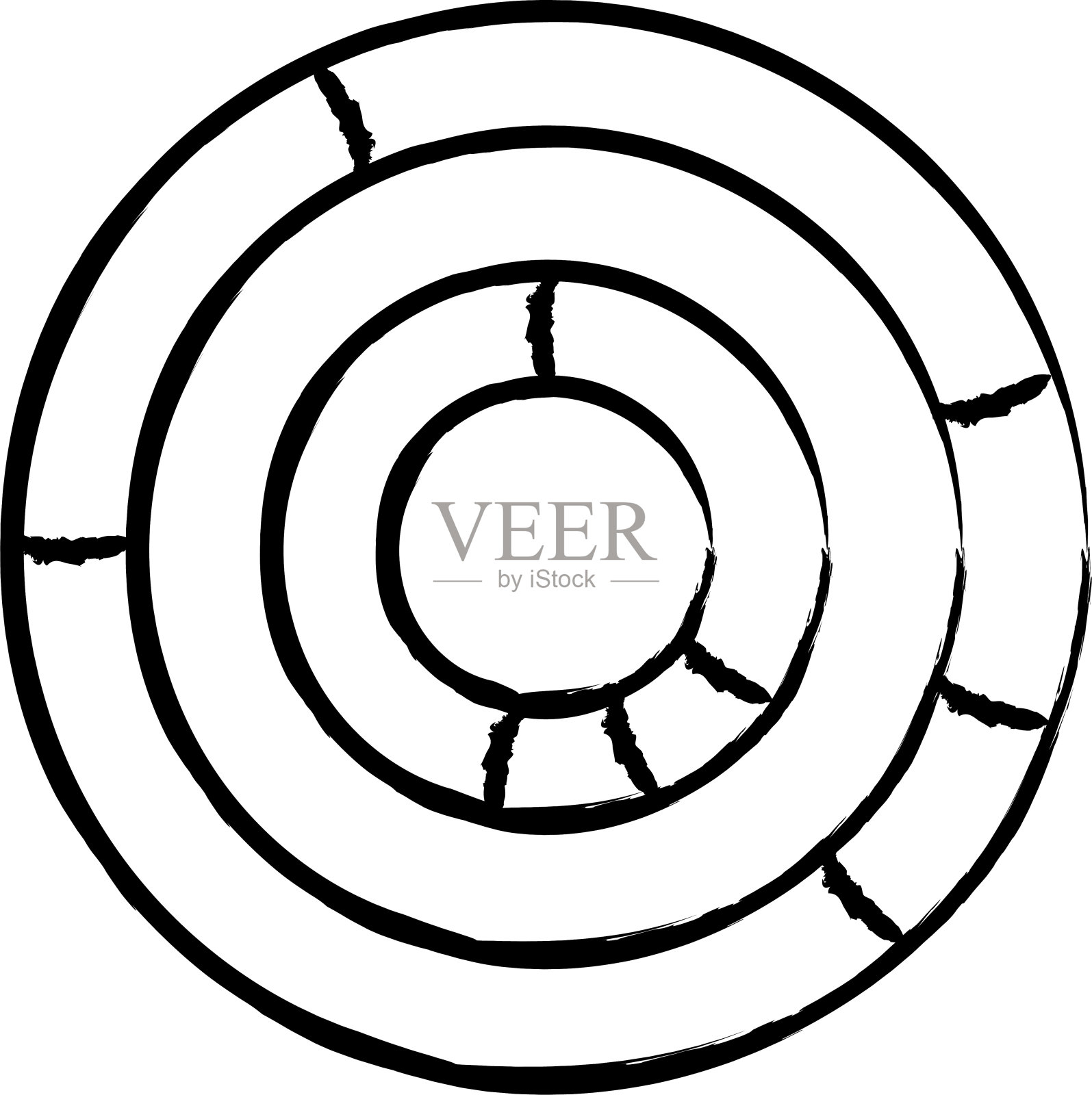 甜甜圈图手绘矢量插图插画图片素材