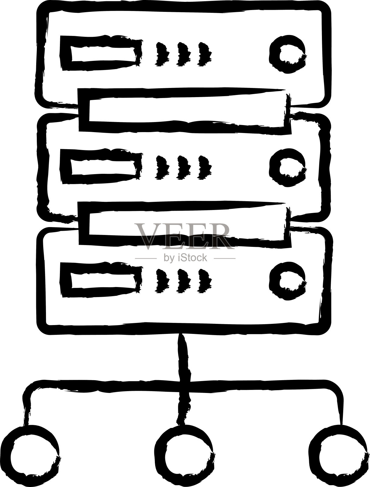 大数据手绘矢量图插画图片素材