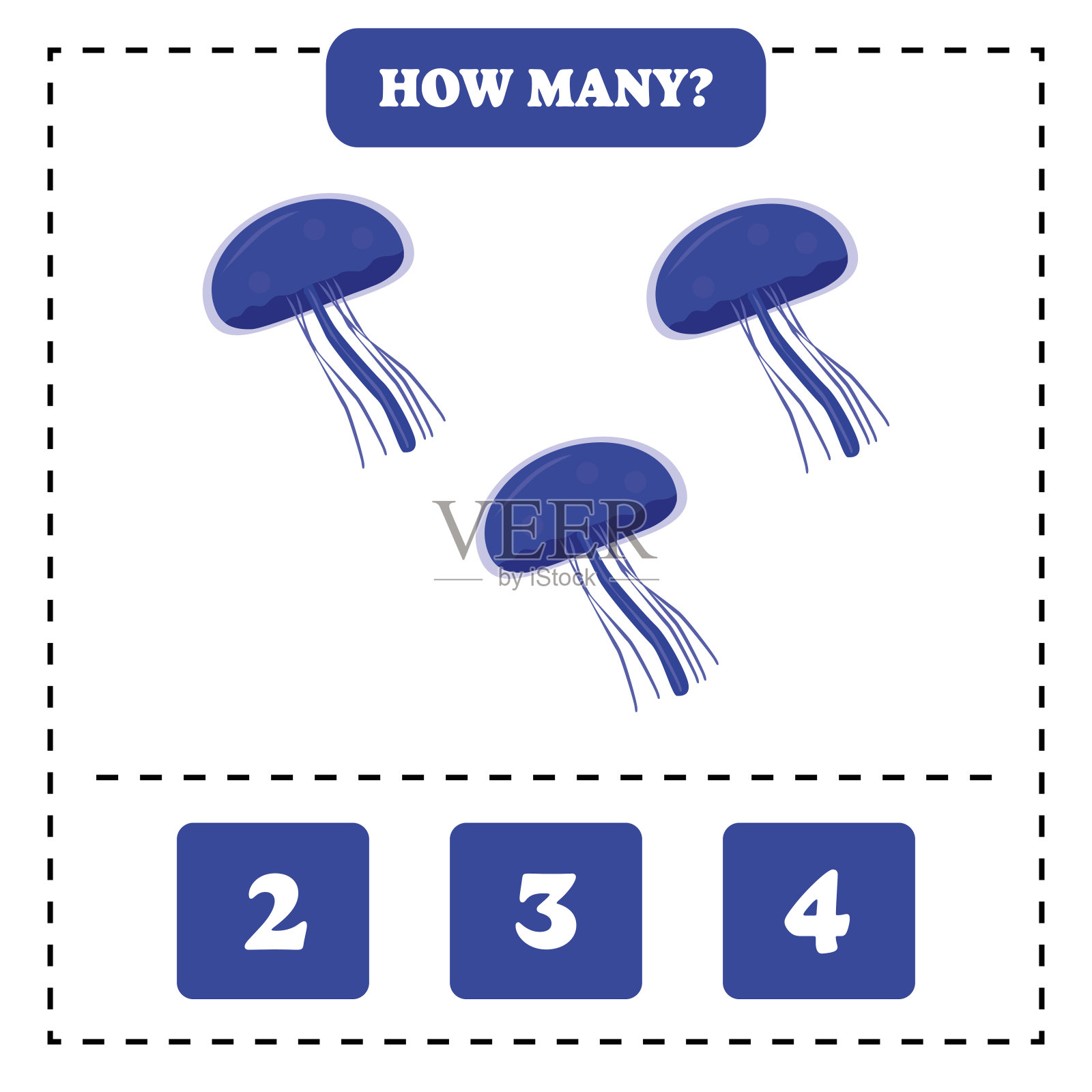 有多少个?儿童数数游戏。插画图片素材