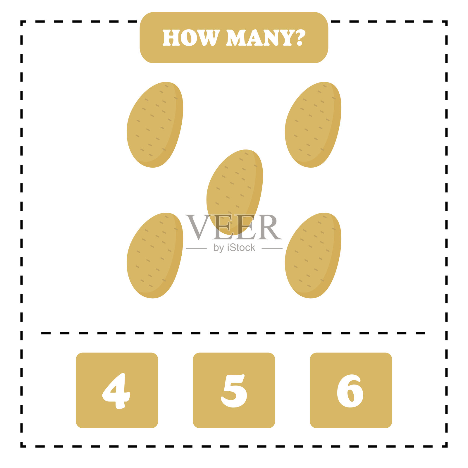 有多少个?儿童数数游戏。插画图片素材