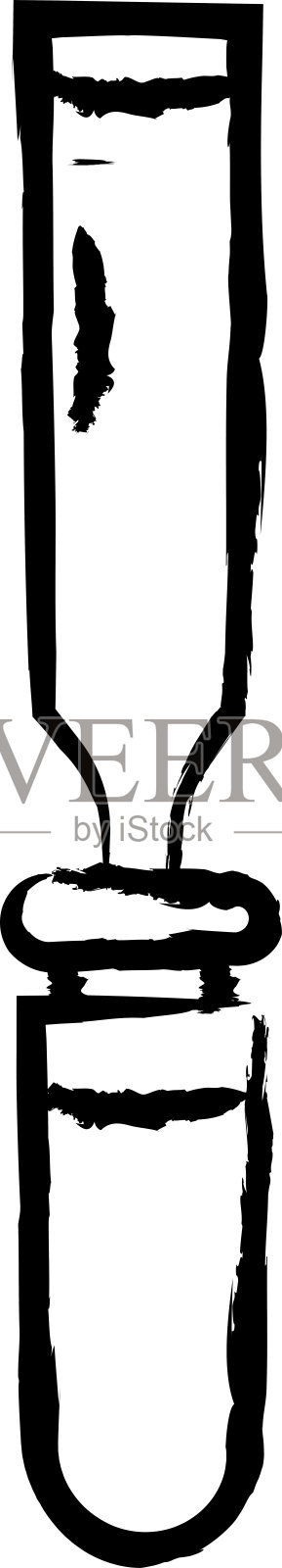 凿手绘制矢量插图插画图片素材