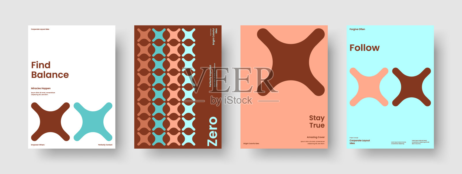 孤立的书封面模板。几何海报布局。创意背景设计。手册。传单。业务演示。横幅。报告。日报》。目录。广告。投资组合。小册子插画图片素材