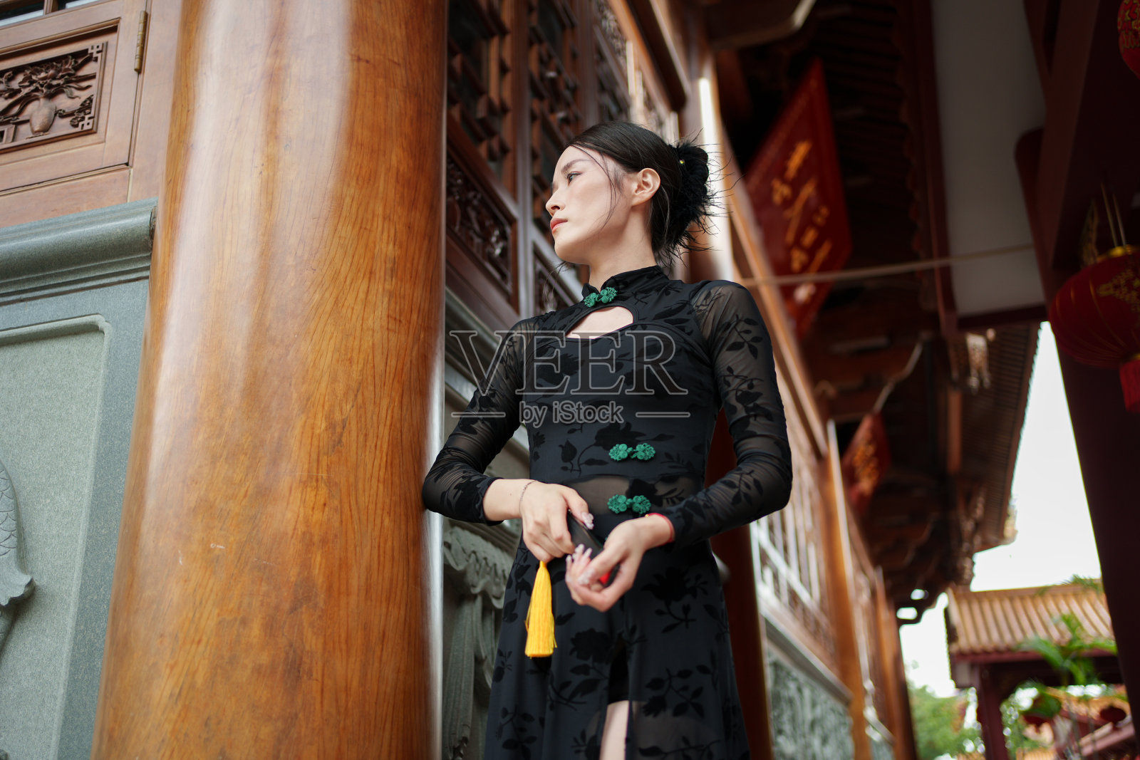 古典风格的美女照片摄影图片