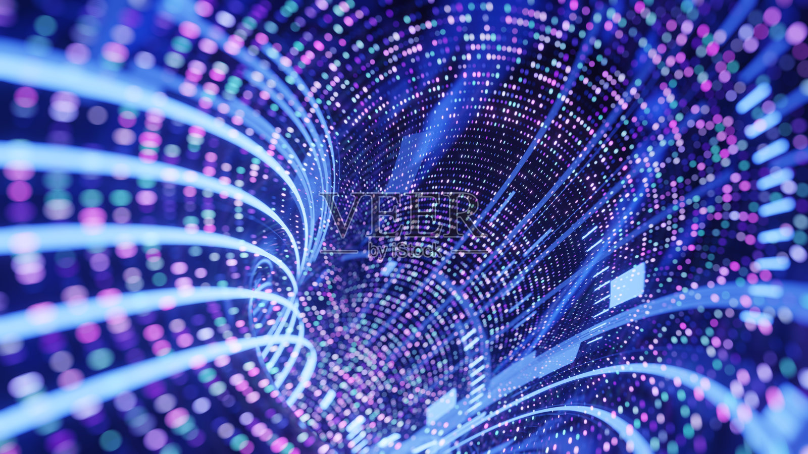 未来数据可视化。数字抽象背景。照片摄影图片