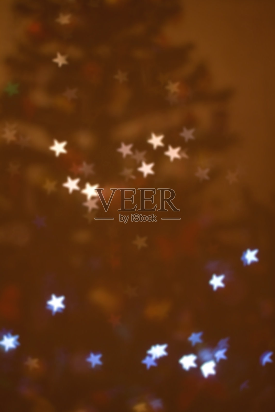 圣诞树散景照片摄影图片