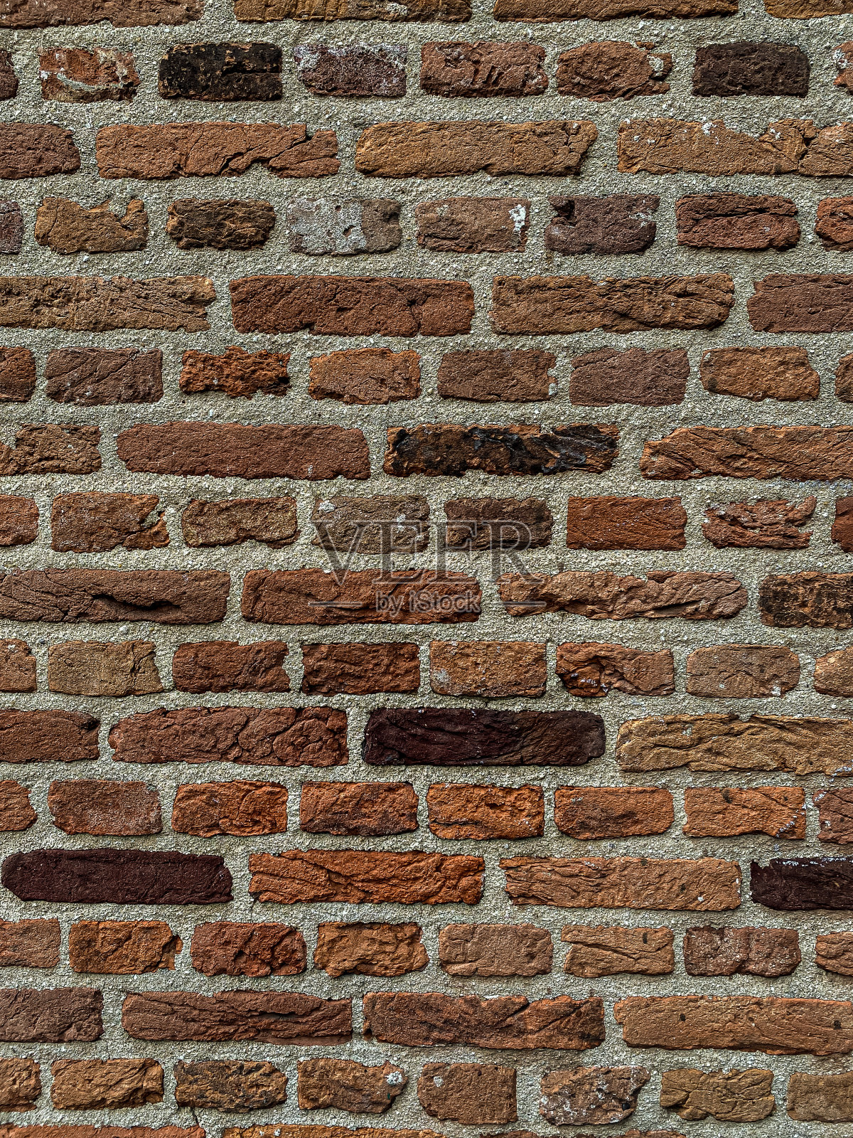 背景老旧的古砖墙纹理。复古砖墙背景。照片摄影图片