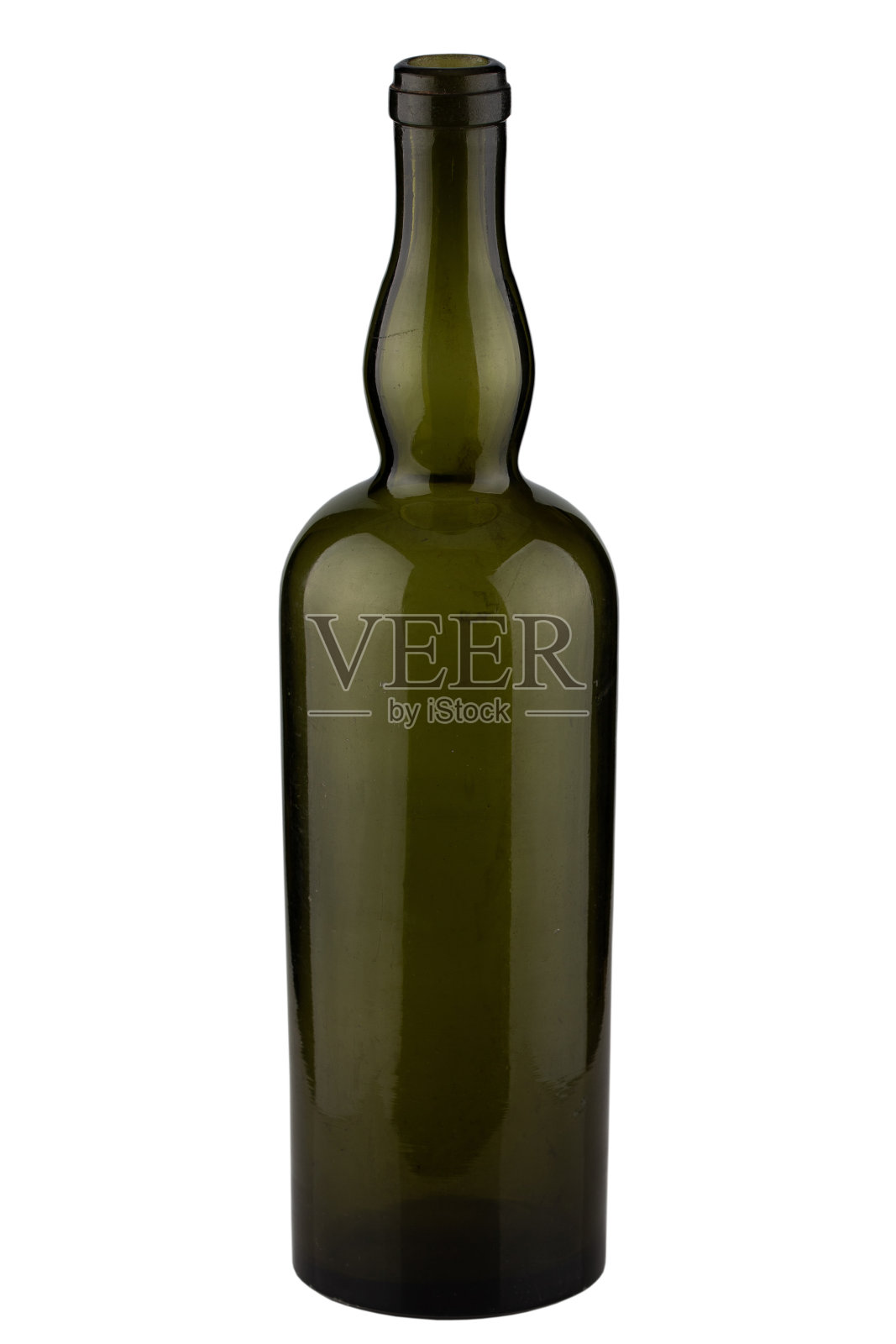 仿古复古的绿色玻璃瓶照片摄影图片