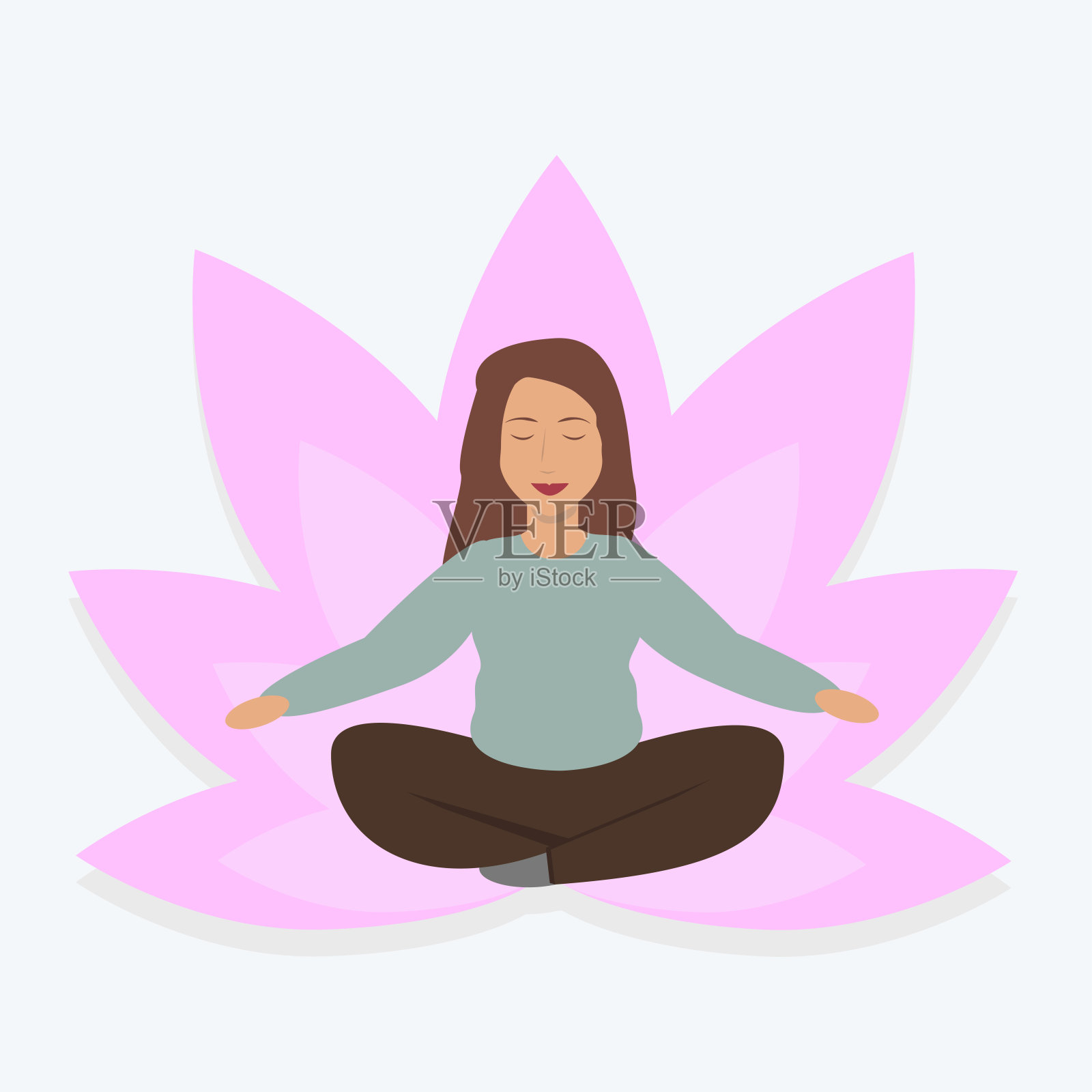 和谐插画图片素材