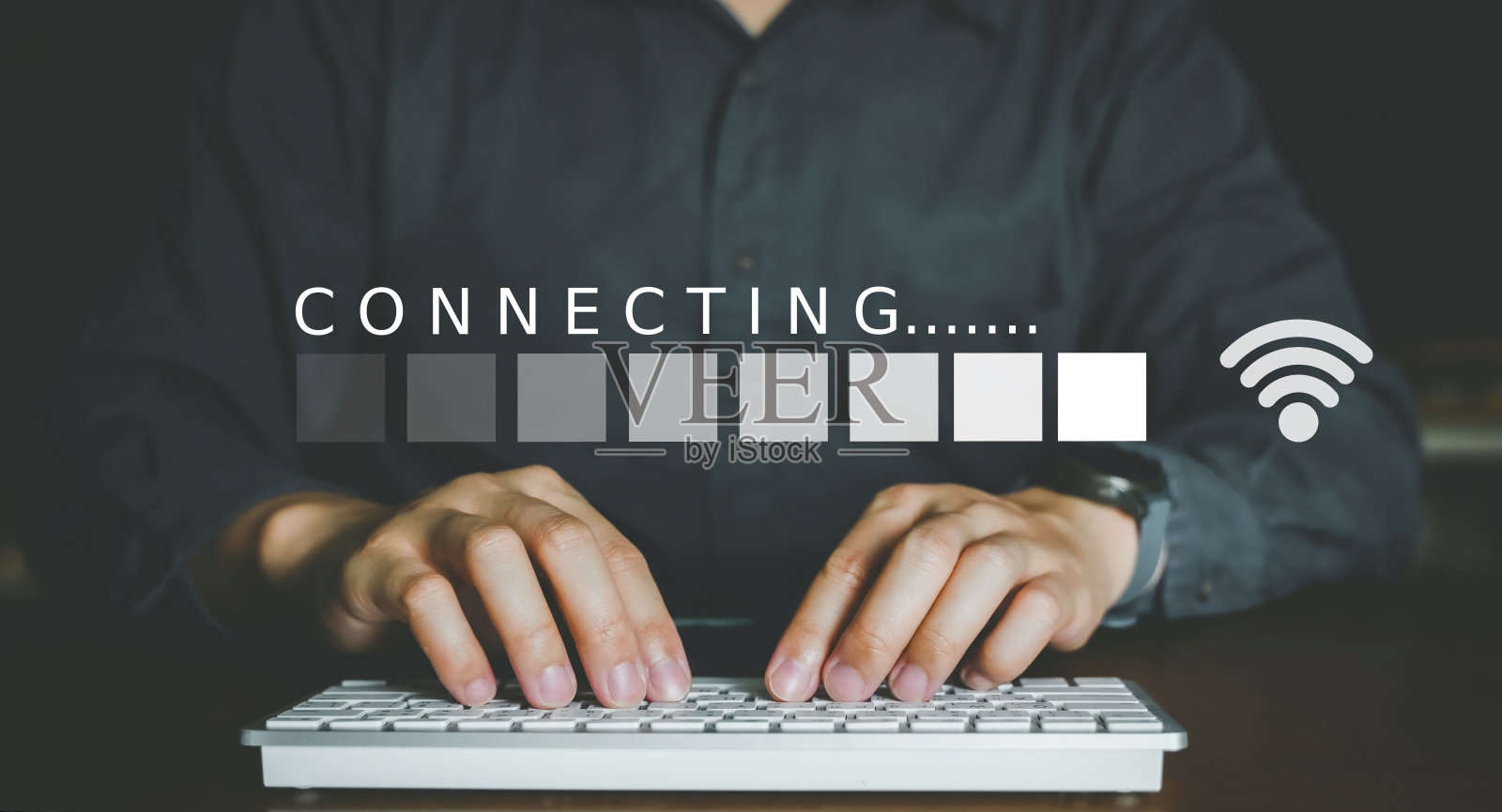 标识与无线连接的概念，项目加载进度。照片摄影图片