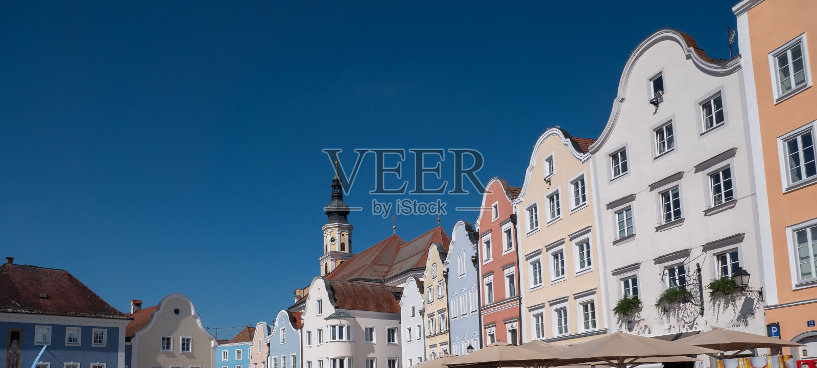 奥地利schaerding的旧市政厅照片摄影图片