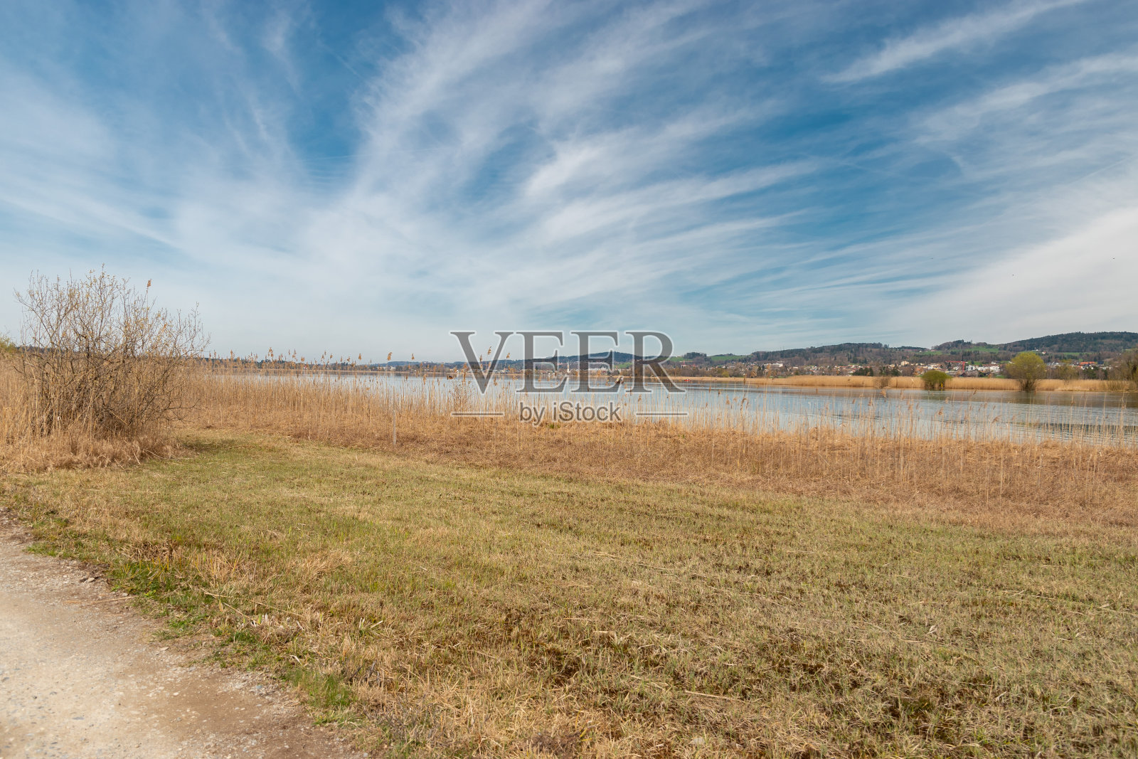 瑞士苏黎世美丽的菲菲克湖照片摄影图片