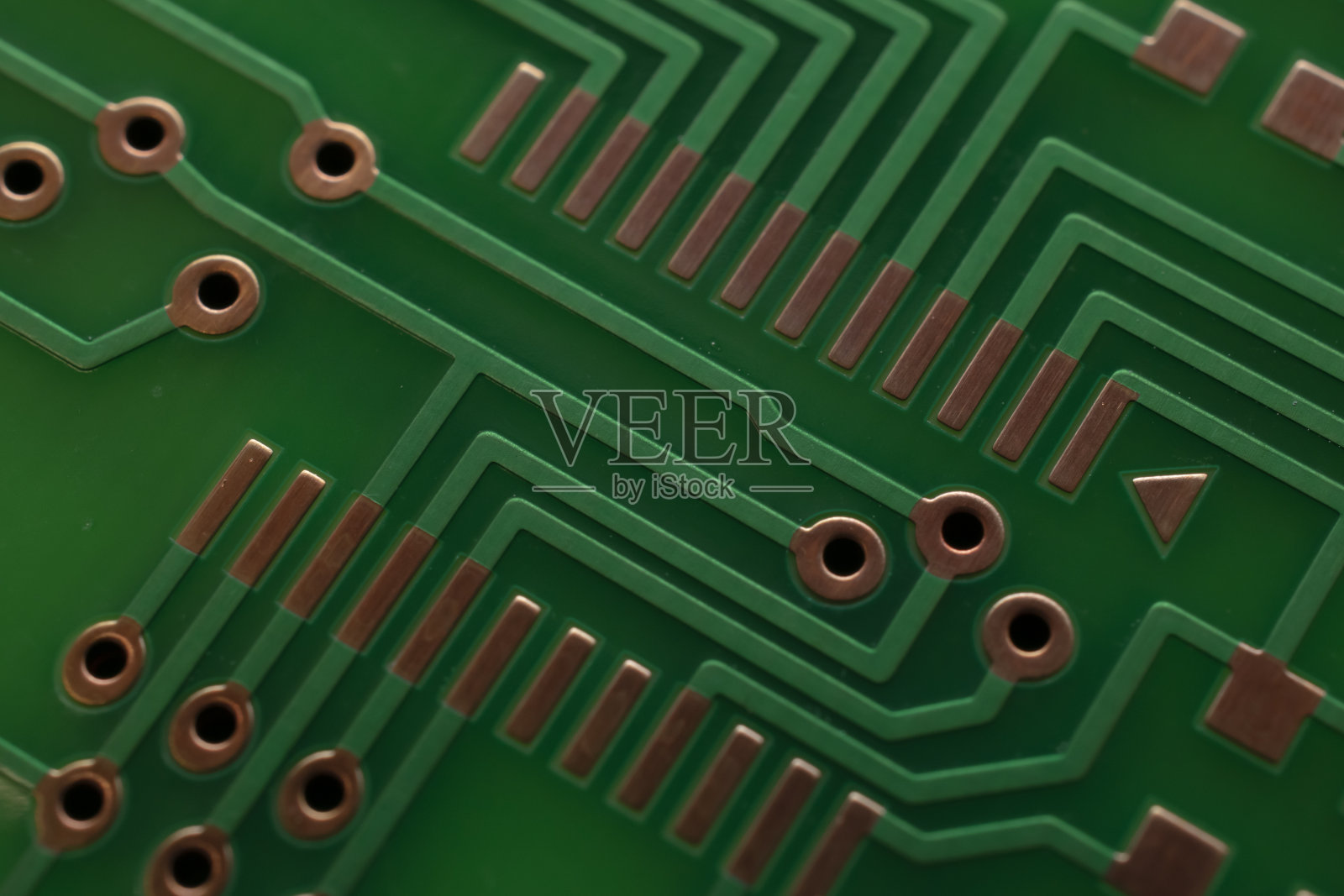 印刷电路。轨道布局。照片摄影图片