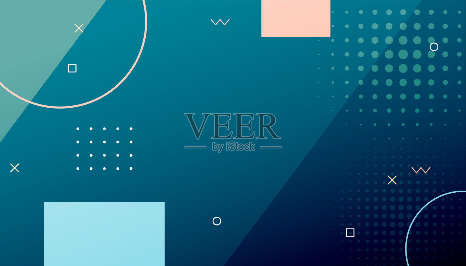 装饰新潮图案墙纸，几何元素设计插画图片素材