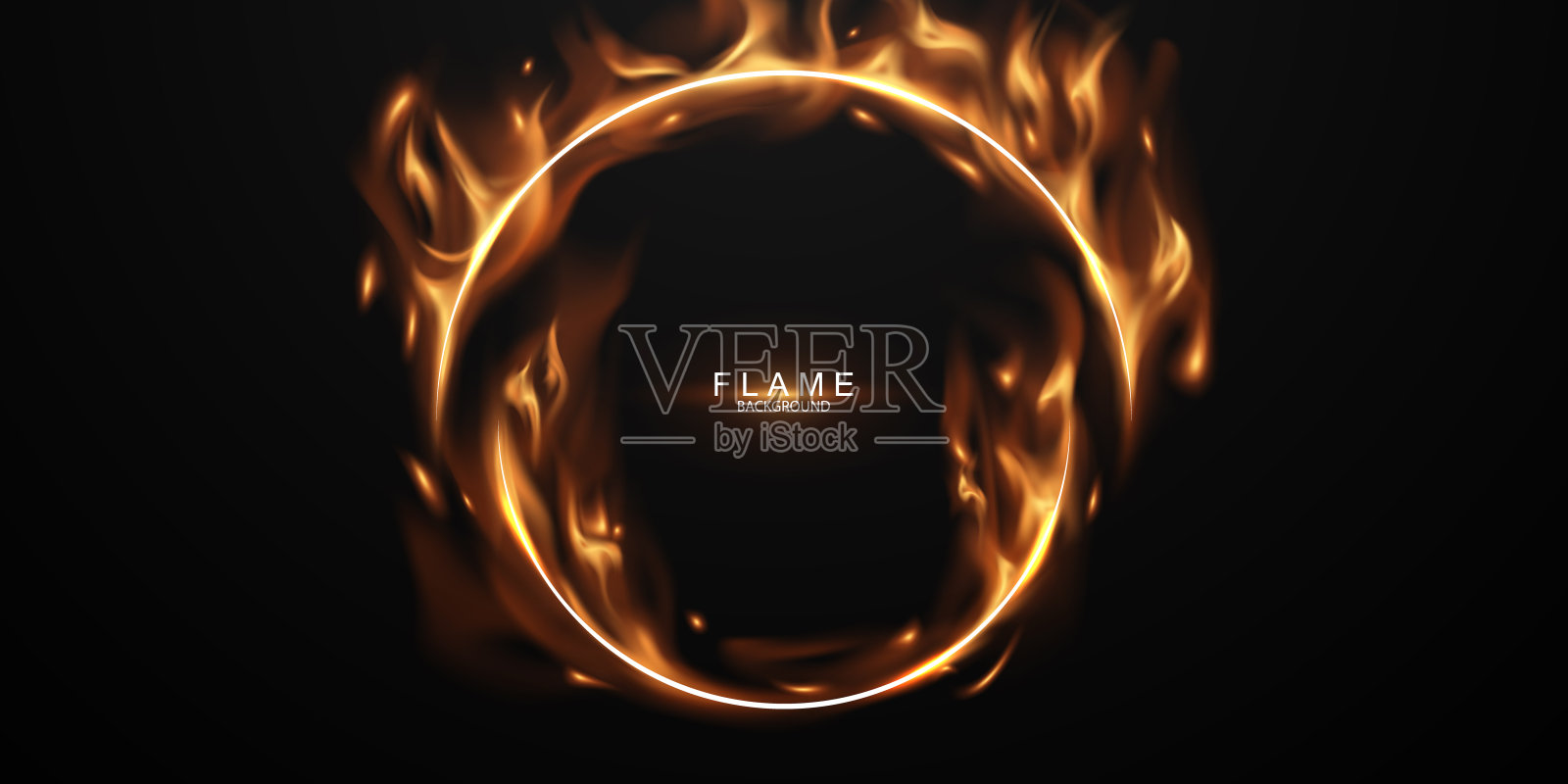 火花背景虚拟火焰设计矢量插图插画图片素材