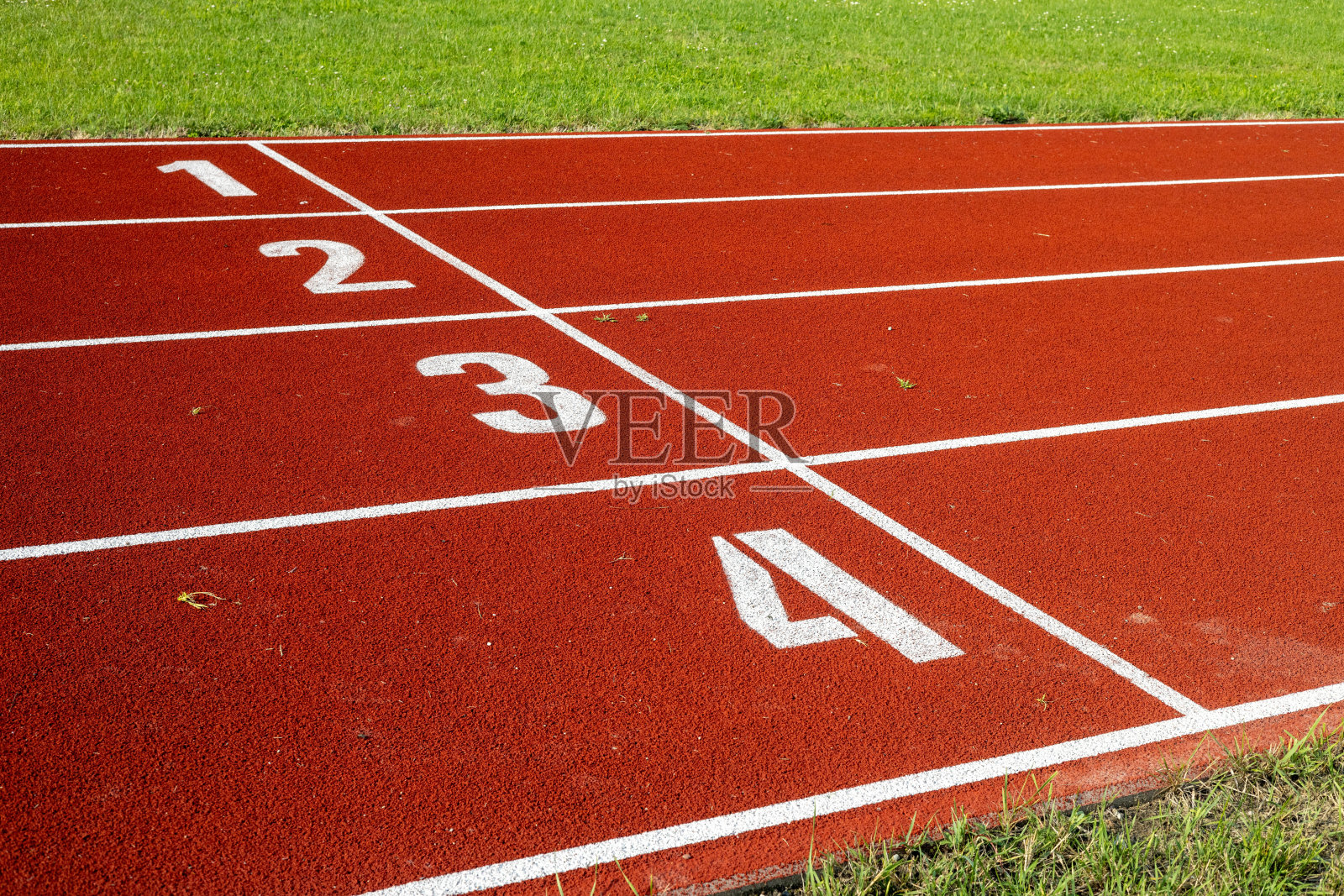 田径跑道，编号1 2 3 4照片摄影图片