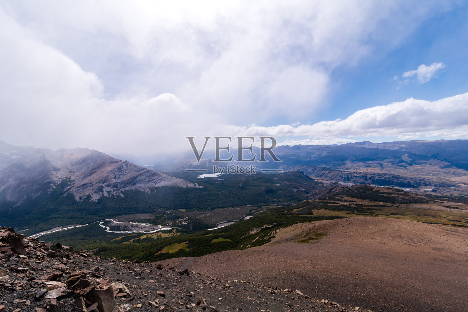 从Loma del Pilegue Tumbado的景色照片摄影图片