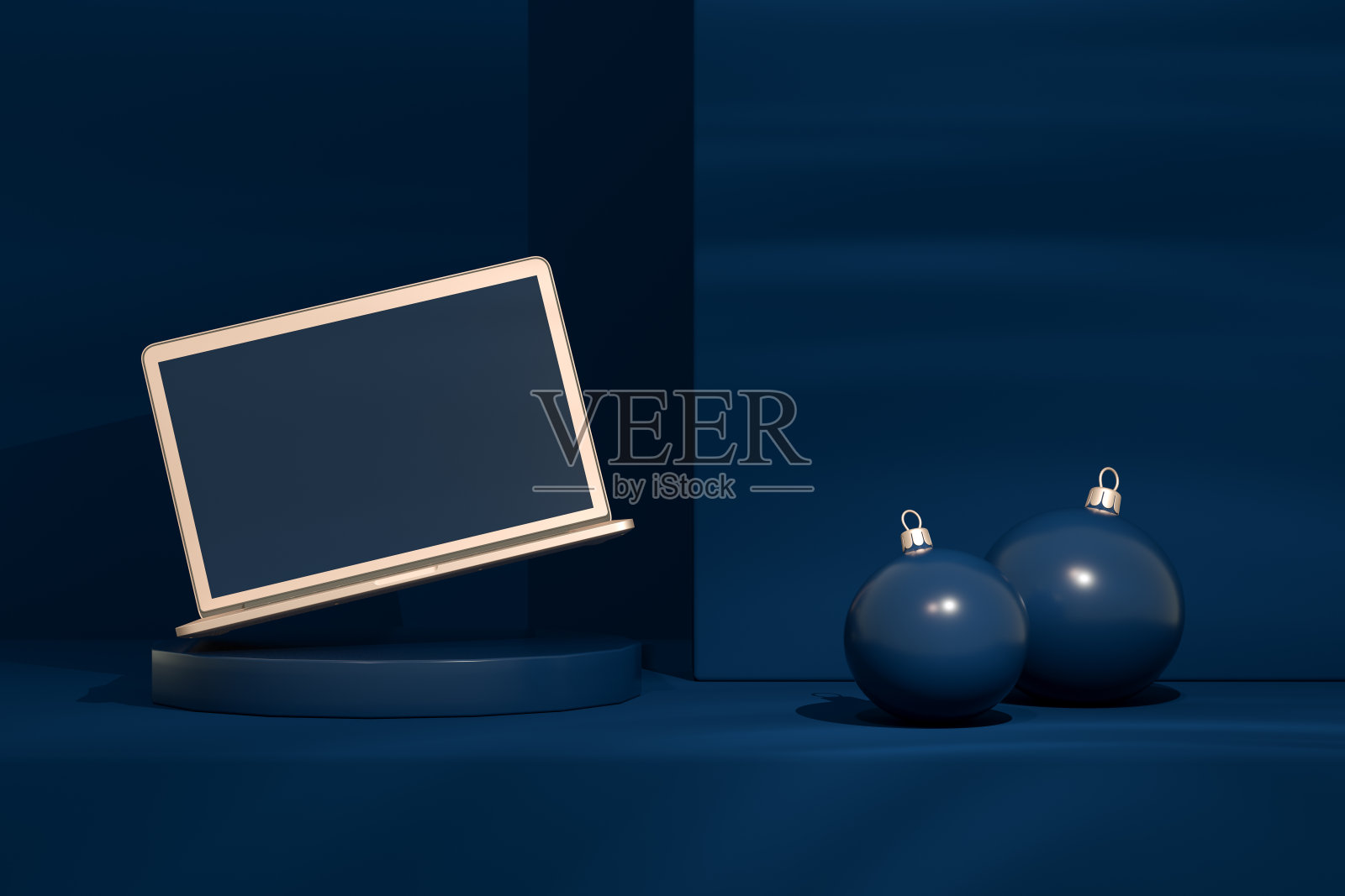 圣诞新年3D概念照片摄影图片