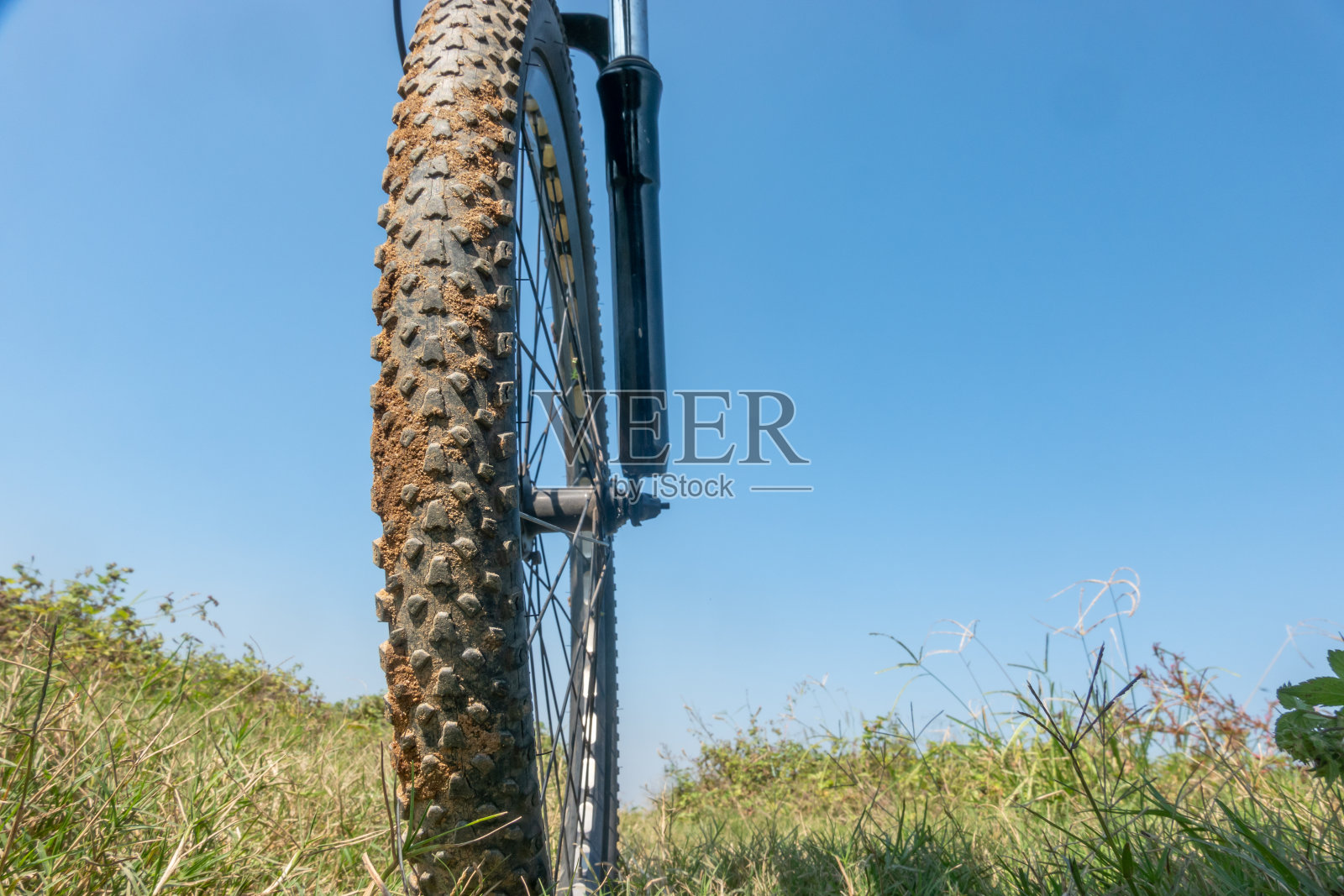 山地车的轮胎照片摄影图片