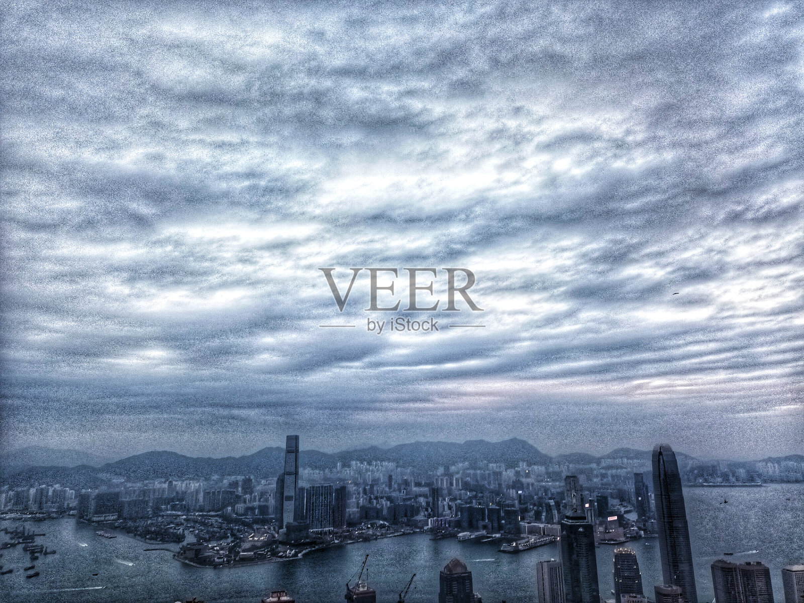 多云的香港照片摄影图片