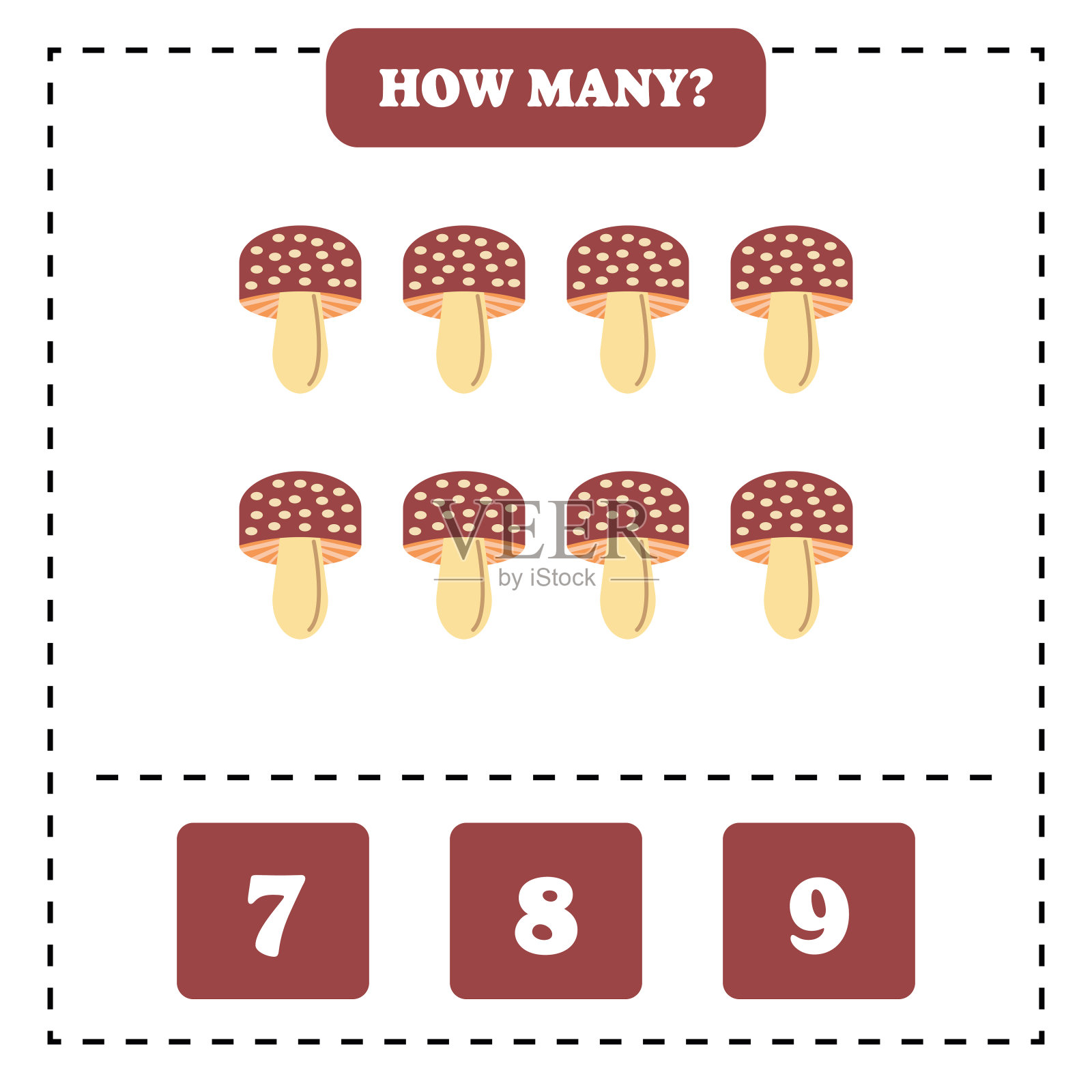 有多少个?儿童数数游戏。插画图片素材