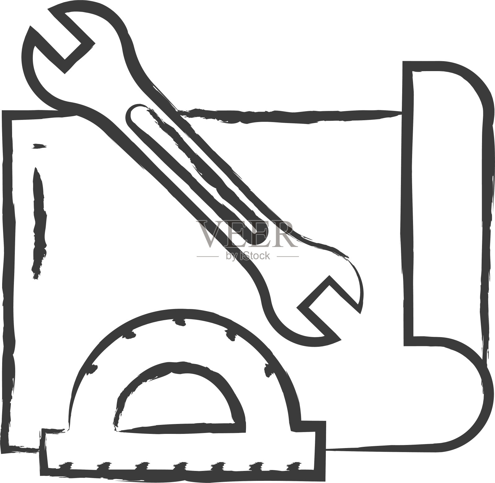 蓝图手绘矢量插图插画图片素材