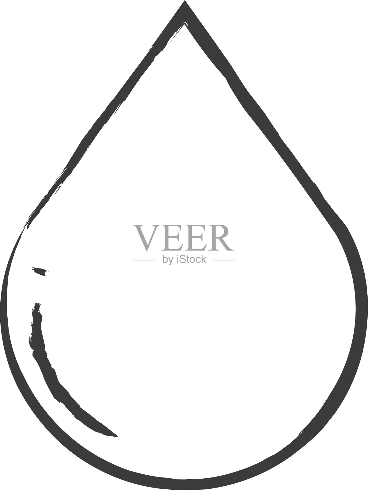 水滴手绘矢量插图插画图片素材