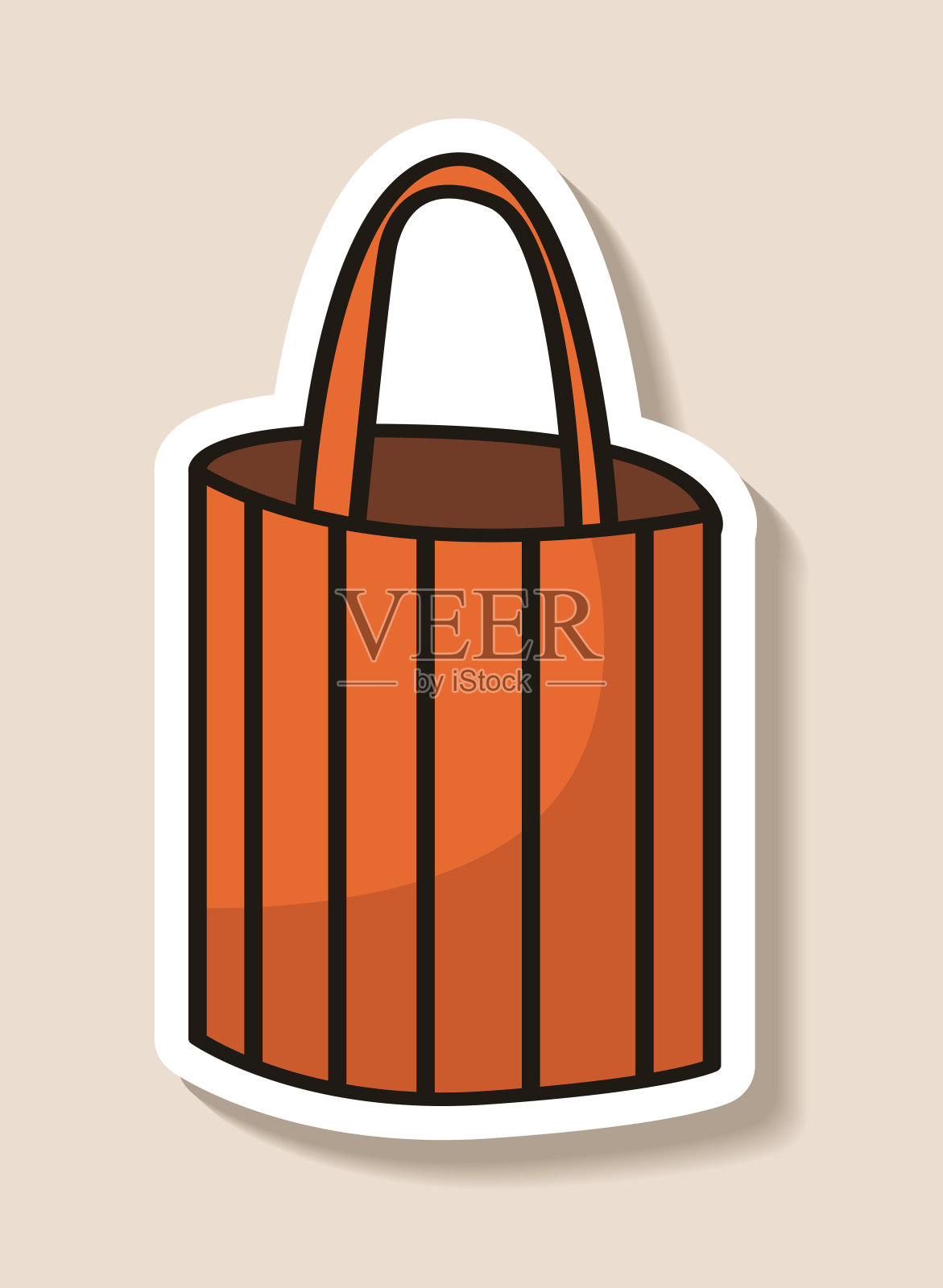 手袋贴纸时尚品牌服装及配饰专卖店当季大甩卖特惠促销折扣插画图片素材