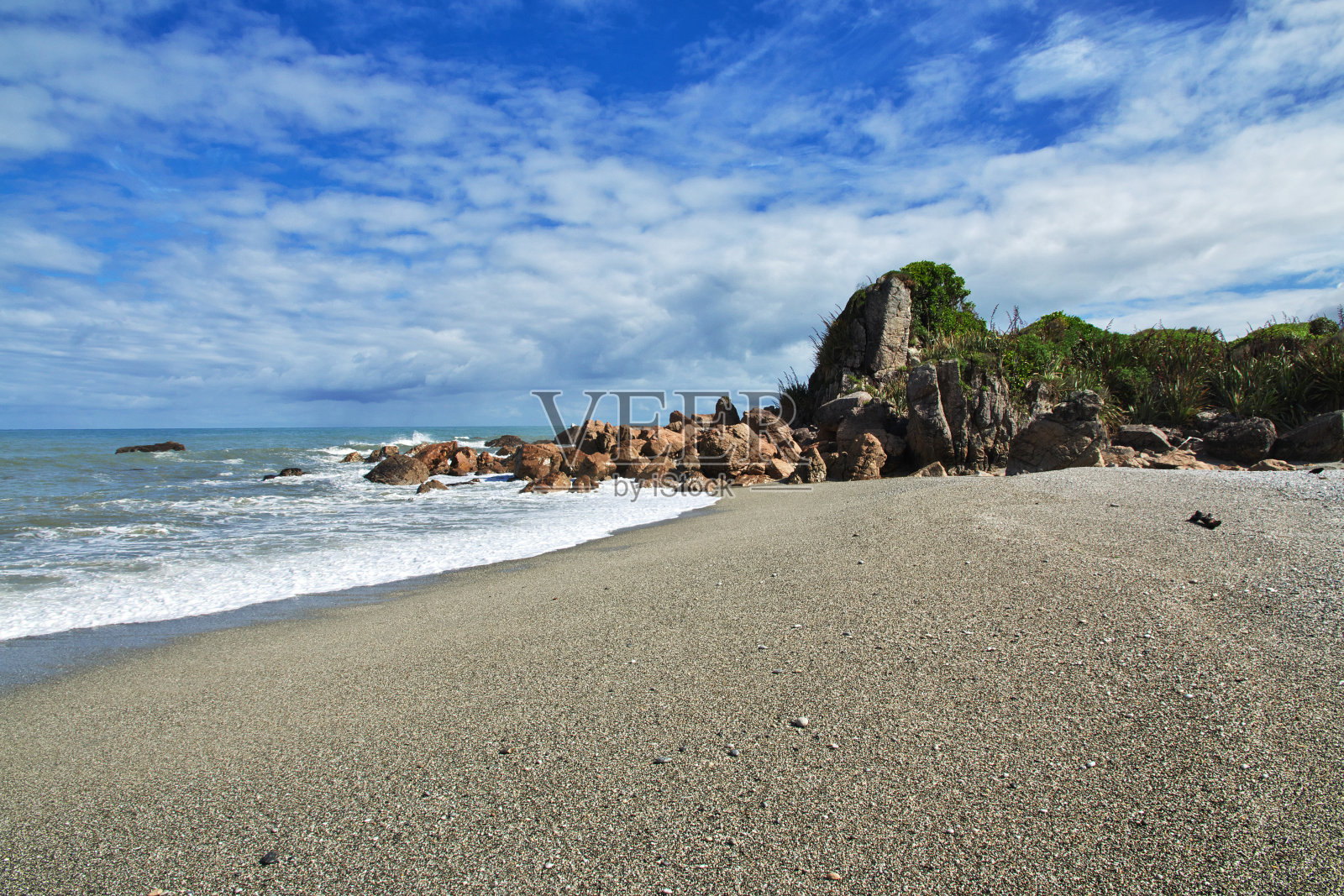 新西兰南岛的西海岸照片摄影图片