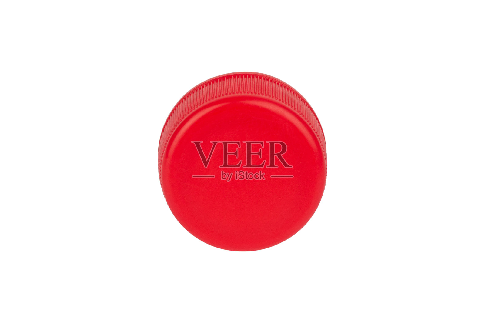 红色塑料瓶盖，回收或再利用塑料隔离的背景照片摄影图片