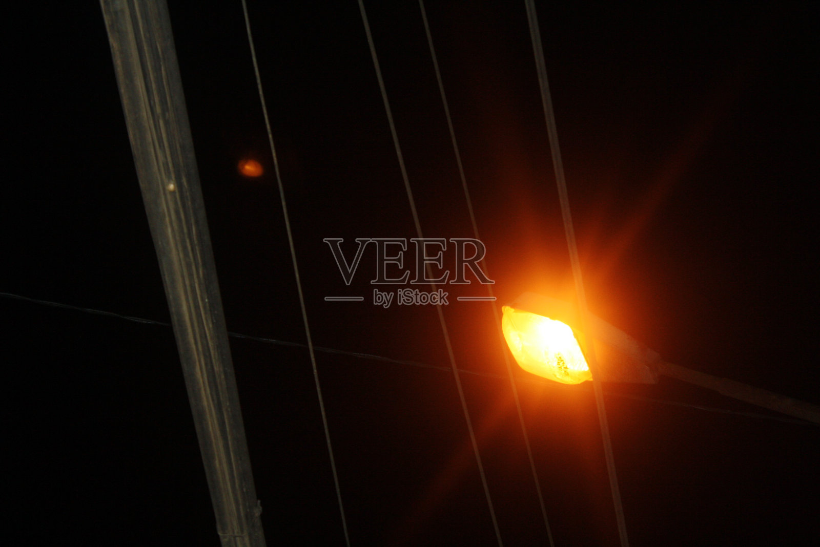 夜路灯照片摄影图片